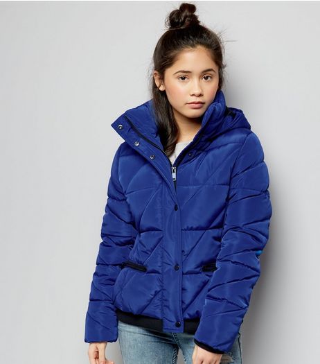 Teens Blue Puffer Jacket | New Look