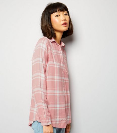 Innocence Pink Check Pocket Front Shirt | New Look
