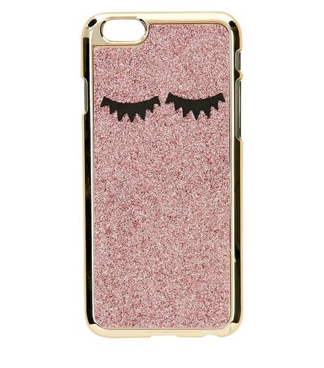 Pink Glitter Eyelash iPhone 6 Case | New Look