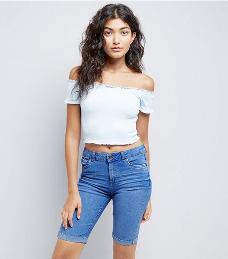 Blue Denim Shorts | New Look