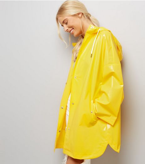 Yellow Oversized Hooded Anorak | New Look