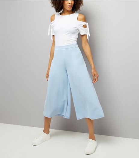 Pale Blue Culottes | New Look