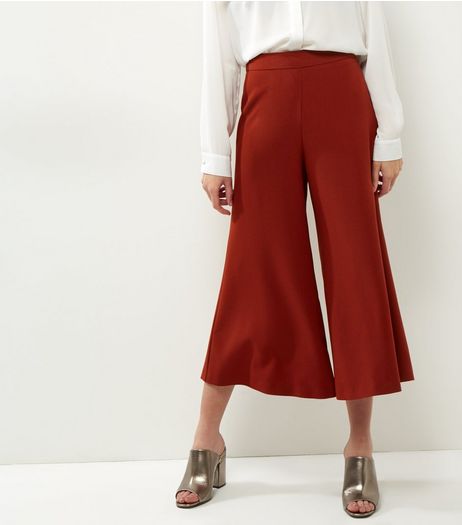 Tan Crepe Wide Leg Culottes | New Look