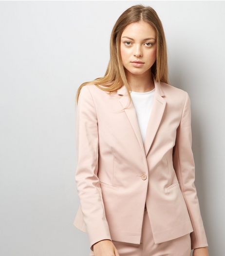 Mid Pink Premium Suit Jacket | New Look