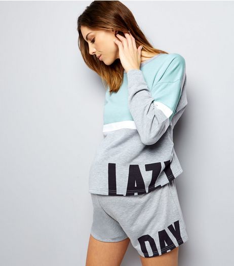 Maternity Mint Green Lazy Days Shorts Pyjama Set | New Look