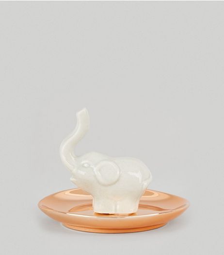 Copper Elephant Trinket Tray | New Look