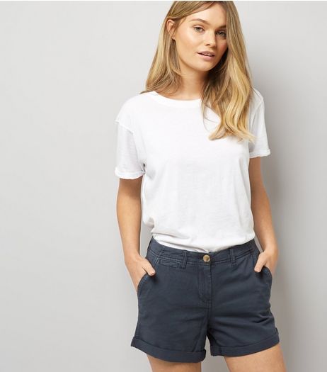 Navy Chino Shorts | New Look