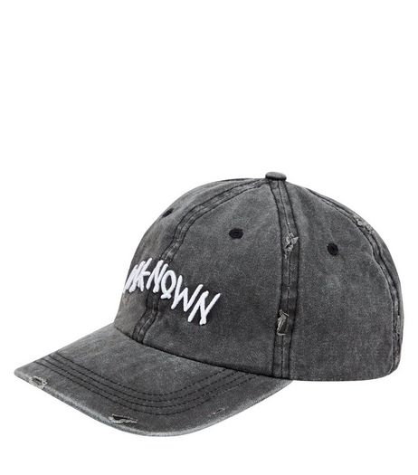 Grey Unknown Embroidered Cap | New Look