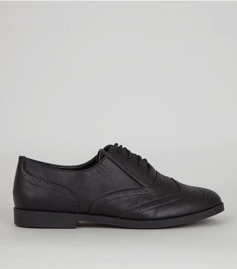 Black Lace Up Brogues | New Look