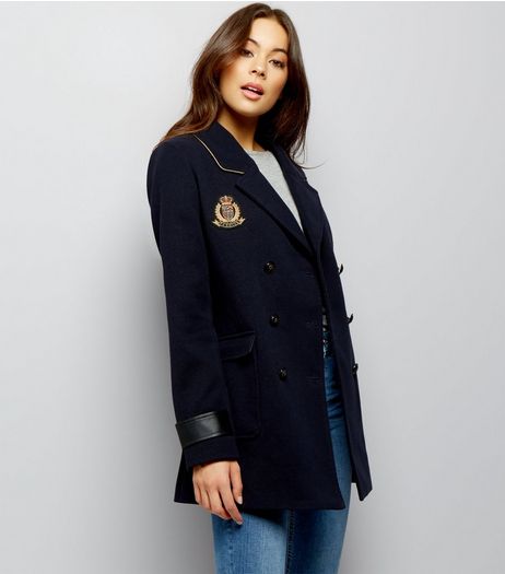 Anita and Green Black Military Badge Jacket | New Look