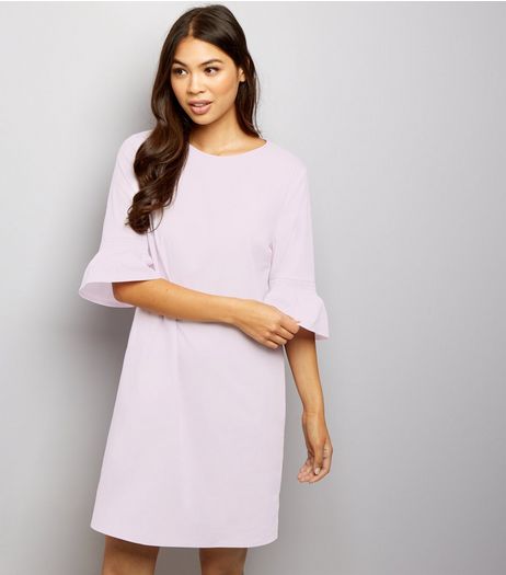 Lilac Bell Sleeve Tunic Dress | New Look