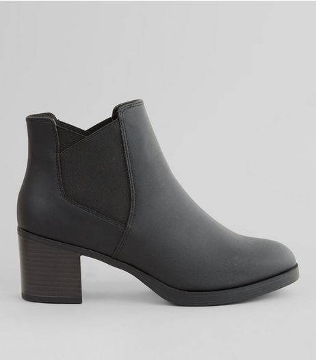 Teens Black Block Heel Chelsea Boots | New Look