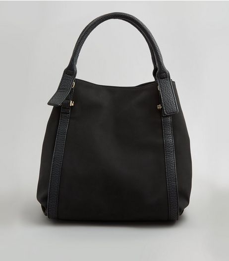 Black Slouchy Tote Bag | New Look