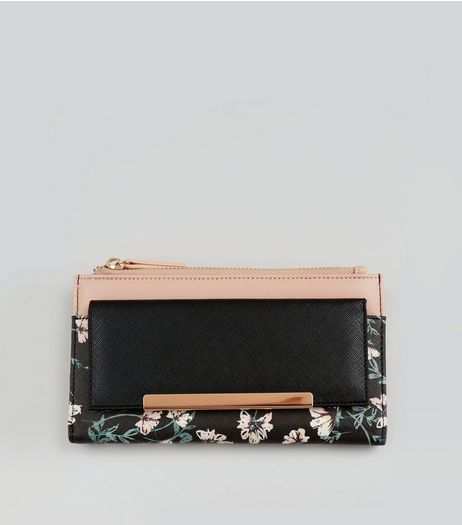 Pink Floral Print Purse | New Look