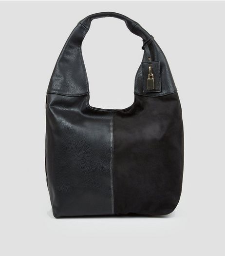 Black Oversized Hobo Bag | New Look