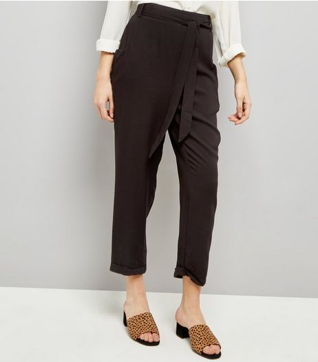 Black Tie Waist Joggers | New Look