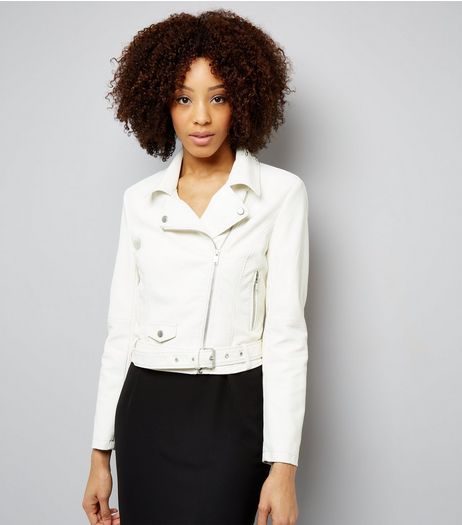 Cream Belted Jacket | New Look