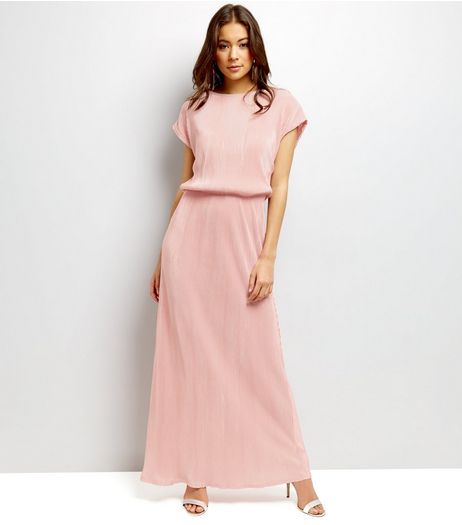 Mela Pink Short Sleeve Maxi Dress | New Look