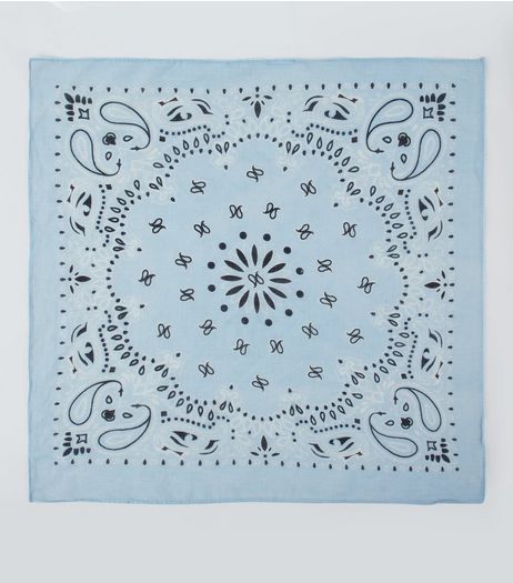 Blue Paisley Print Bandana | New Look