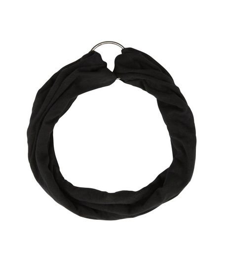 Black Ring Front Headband | New Look