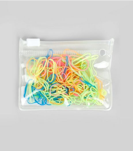 Multicoloured Mini Elastic Hairband Pack | New Look