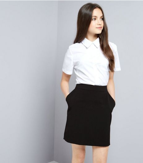 Teens Black Bodycon Skirt | New Look