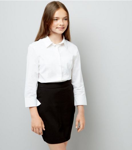 Teens Black High Waist Skirt | New Look