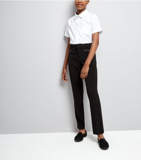 Teens Black Pocket Trim Trousers | New Look