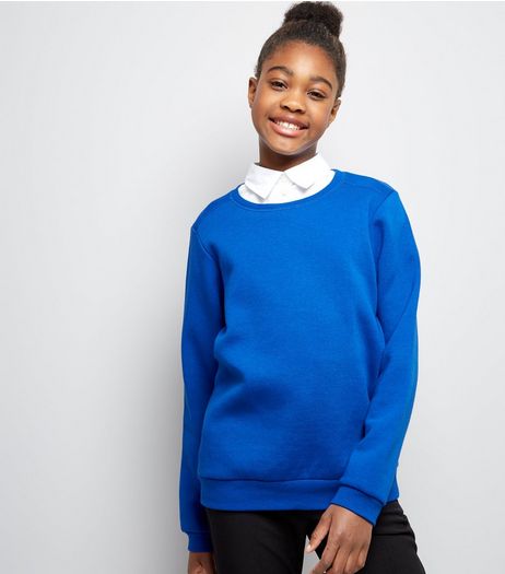 Teens Blue Crew Neck Jumper | New Look