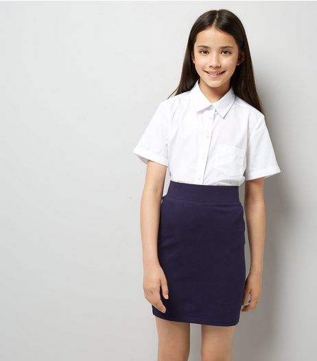 Teens Navy Tube Skirt | New Look