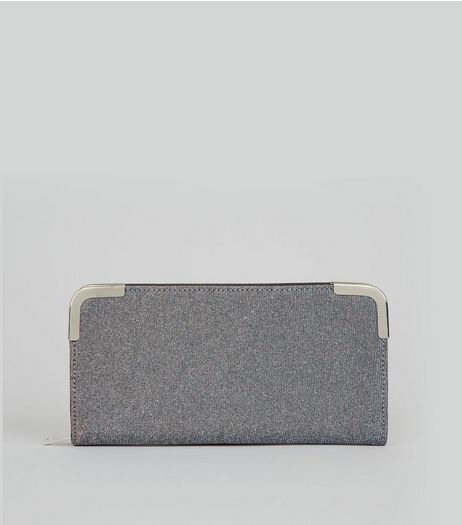 Multicoloured Mesh Iridescent Zip Around Purse | New Look