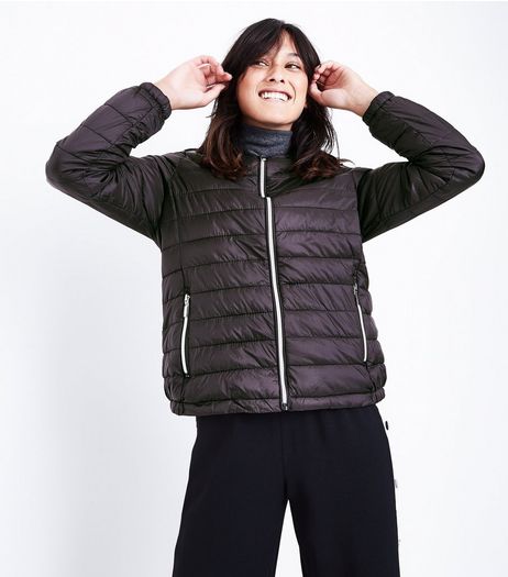 Black Lightweight Puffer Jacket | New Look