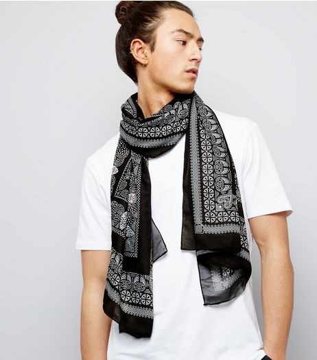 Black Bandana Scarf | New Look
