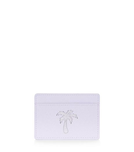 Lilac Palm Tree Card Holder | New Look