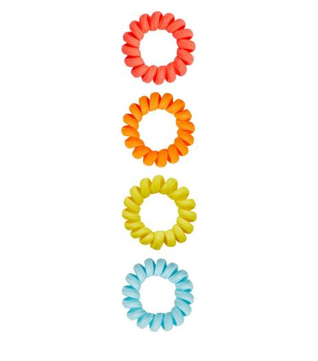 4 Pack Neon Spiral Bobbles | New Look
