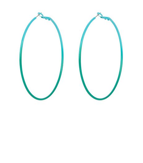 Blue Ombre Hoop Earrings | New Look
