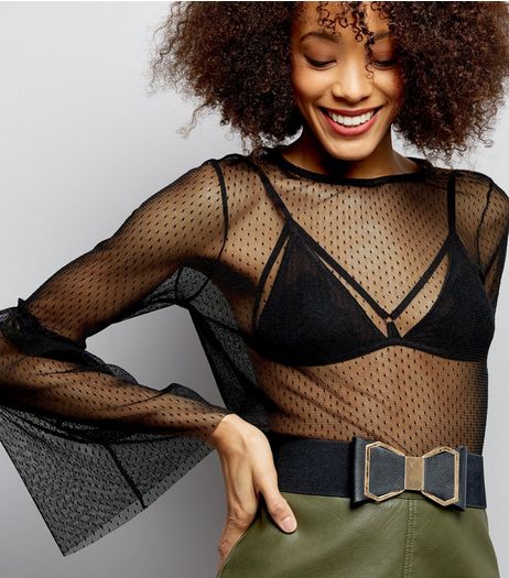 Black Bow Waist Belt | New Look