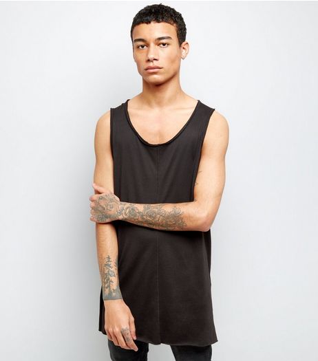 Black Longline Vest | New Look