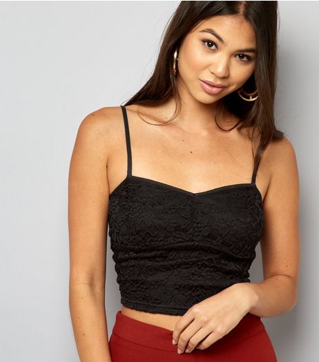 Black Lace Bralet | New Look