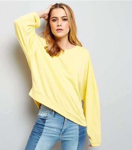 Yellow Batwing Sleeve Sweater | New Look