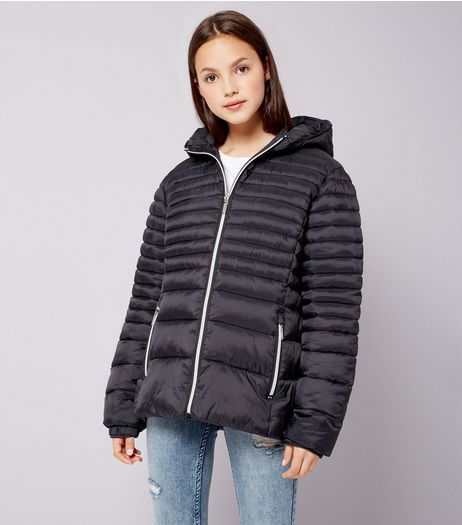 Teens Black Puffer Jacket | New Look