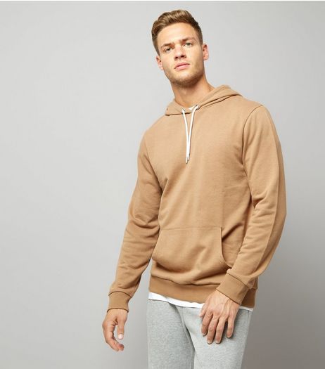 Camel Pocket Front Hoodie | New Look