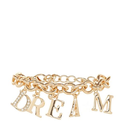 Gold Dream Charm Bracelet | New Look