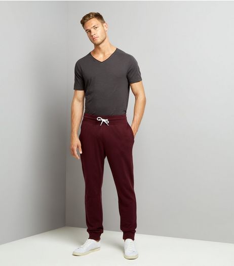Burgundy Joggers | New Look