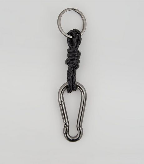 Silver Carabiner Keyring | New Look