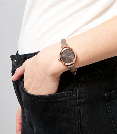 Charcoal Grey Mini Watch | New Look