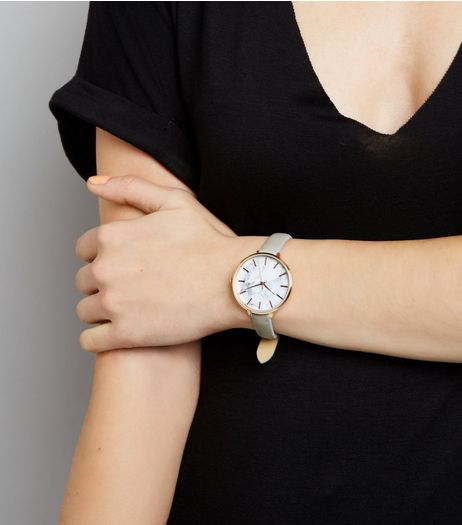 Green Floral Dial Watch | New Look