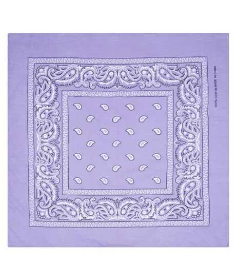 Lilac Paisley Print Bandana | New Look