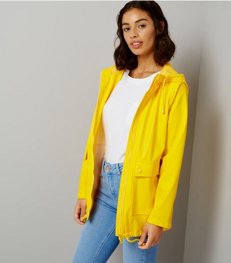 Petite Yellow Matte Anorak | New Look