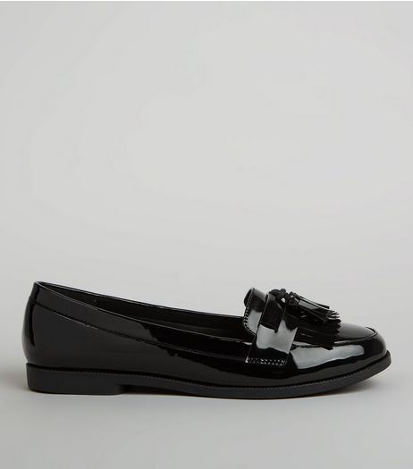 Black Patent Loafers | New Look